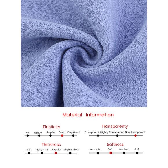 Women's Work Dresses Sleeveless Contrast Color Sheath Dress Blue - Picture 5 of 6